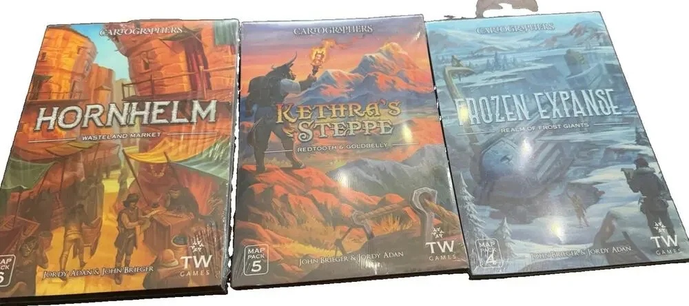 Cartographers Map Packs 4 5 6 Frozen Expanse Kethra Hornhelm New Sealed
